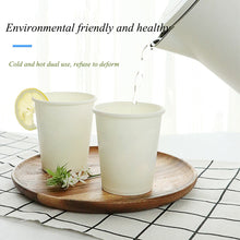 Load image into Gallery viewer, 12 Oz Wuadua Disposable 100 Pack White Paper Hot Cup