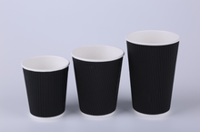 Load image into Gallery viewer, 12 OZ Wuadua Ripple Wall Paper Cup Professional Customized