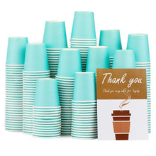 Load image into Gallery viewer, 300 Pack Sky Blue 3Oz Disposable Paper Coffee Hot Cups