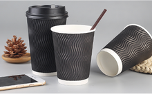 Load image into Gallery viewer, 8 OZ Wuadua Ripple Wall Paper Cup Professional Customized