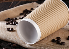 Load image into Gallery viewer, 16 OZ Wuadua Ripple Wall Paper Cup Professional Customized