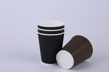 Load image into Gallery viewer, 12 OZ Wuadua Ripple Wall Paper Cup Professional Customized