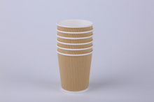 Load image into Gallery viewer, 8 OZ Wuadua Ripple Wall Paper Cup Professional Customized