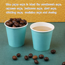 Load image into Gallery viewer, 200 Pack Wuadua Paper Cups 3 Oz Sky Blue Cups