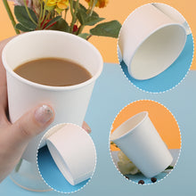 Load image into Gallery viewer, Wuadua 8 Oz Disposable 100 Pack White Paper Hot Cup