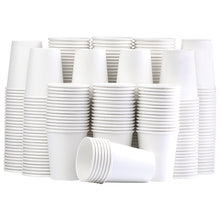 Load image into Gallery viewer, 8 Oz Disposable 300 Pack White Paper Hot Cup