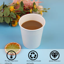 Load image into Gallery viewer, 8 Oz Disposable 300 Pack White Paper Hot Cup