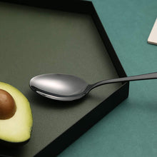 Load image into Gallery viewer, 24Pcs Stainless Steel Flatware Set Color Black