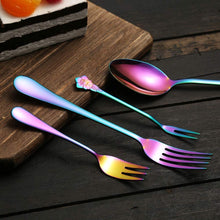 Load image into Gallery viewer, 24Pcs Stainless Steel Flatware Set Colorful