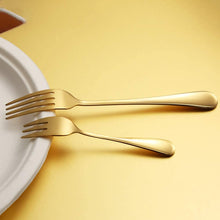 Load image into Gallery viewer, 24Pcs Stainless Steel Flatware Set Color Golden