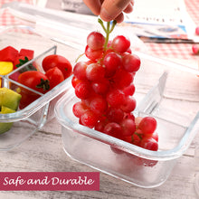 Load image into Gallery viewer, wuadua 1040ML Glass Containers with Lids Airtight Lunch Containers (2 Pack)