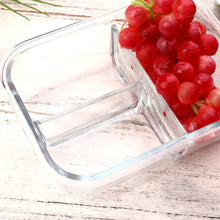 Load image into Gallery viewer, wuadua 1040ML Glass Containers with Lids Airtight Lunch Containers (2 Pack)