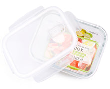 Load image into Gallery viewer, wuadua 1040ML Glass Containers with Lids Airtight Lunch Containers, Glass Meal Prep Containers