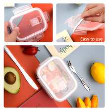 Load image into Gallery viewer, wuadua 410ML Glass Containers with Lids Airtight Lunch Containers