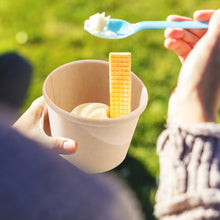 Load image into Gallery viewer, Wuadua 50 Pack Disposable Soup Cups Paper Food Cups, 12oz Kraft Brown Disposable Soup Cups with Lids