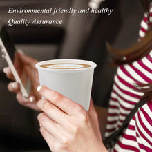 Load image into Gallery viewer, White 12 Oz Wuadua Paper Cups 150 Pack Disposable Paper Coffee Cups
