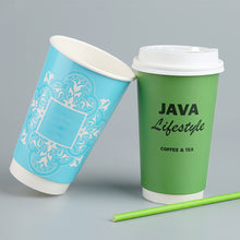 Load image into Gallery viewer, 16 OZ Wuadua Double Wall Paper Cup Professional Customized
