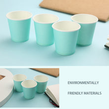 Load image into Gallery viewer, 300 Pack Sky Blue 3Oz Disposable Paper Coffee Hot Cups
