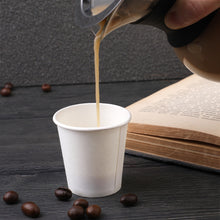 Load image into Gallery viewer, Wuadua 3 Oz Disposable Paper Coffee Cups 300 Pack White Paper Hot Cups
