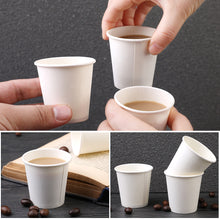 Load image into Gallery viewer, Wuadua 3 Oz Disposable Paper Coffee Cups 300 Pack White Paper Hot Cups
