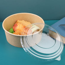Load image into Gallery viewer, Wuadua 750ML 50 Pack Kraft Salad Bowls with Lids Disposable Soup Cups
