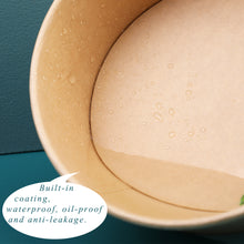 Load image into Gallery viewer, Wuadua 90 Pack 750ML Paper Salad Bowls No Lids
