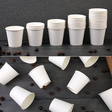 Load image into Gallery viewer, Wuadua 3 Oz Disposable Paper Coffee Cups 300 Pack White Paper Hot Cups
