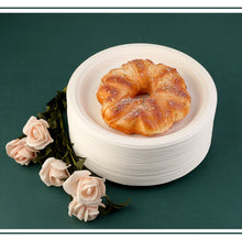 Load image into Gallery viewer, Wuadua 9 Inch Disposable Sugarcane Paper Plates [70-Pack]
