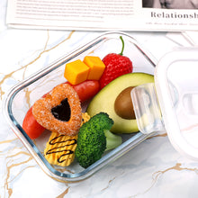 Load image into Gallery viewer, wuadua 700ML Glass Containers with Lids Airtight Lunch Containers
