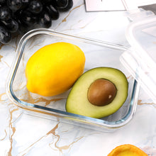 Load image into Gallery viewer, wuadua 700ML Glass Containers with Lids Airtight Lunch Containers
